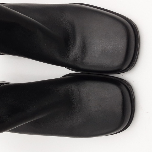 Naruralizer Elegant Black Women10.5M  Ankle Boots Leather Women Y2k Square Toe - Picture 6 of 13